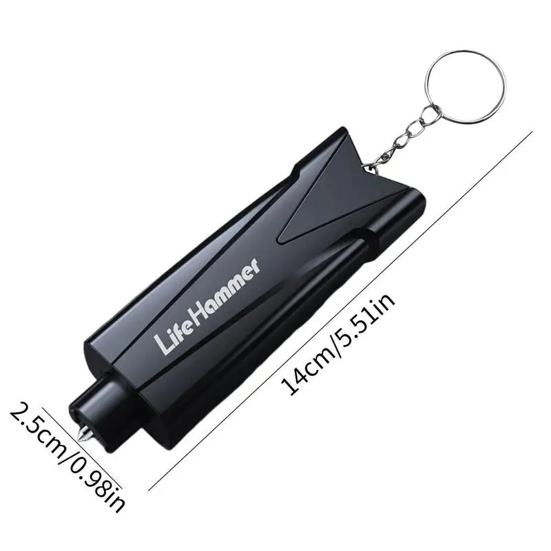 Car Emergency Hammer Safety Escape Rescue Window Glass Breaker Seat Belt Cutter Portable Keychain Tools