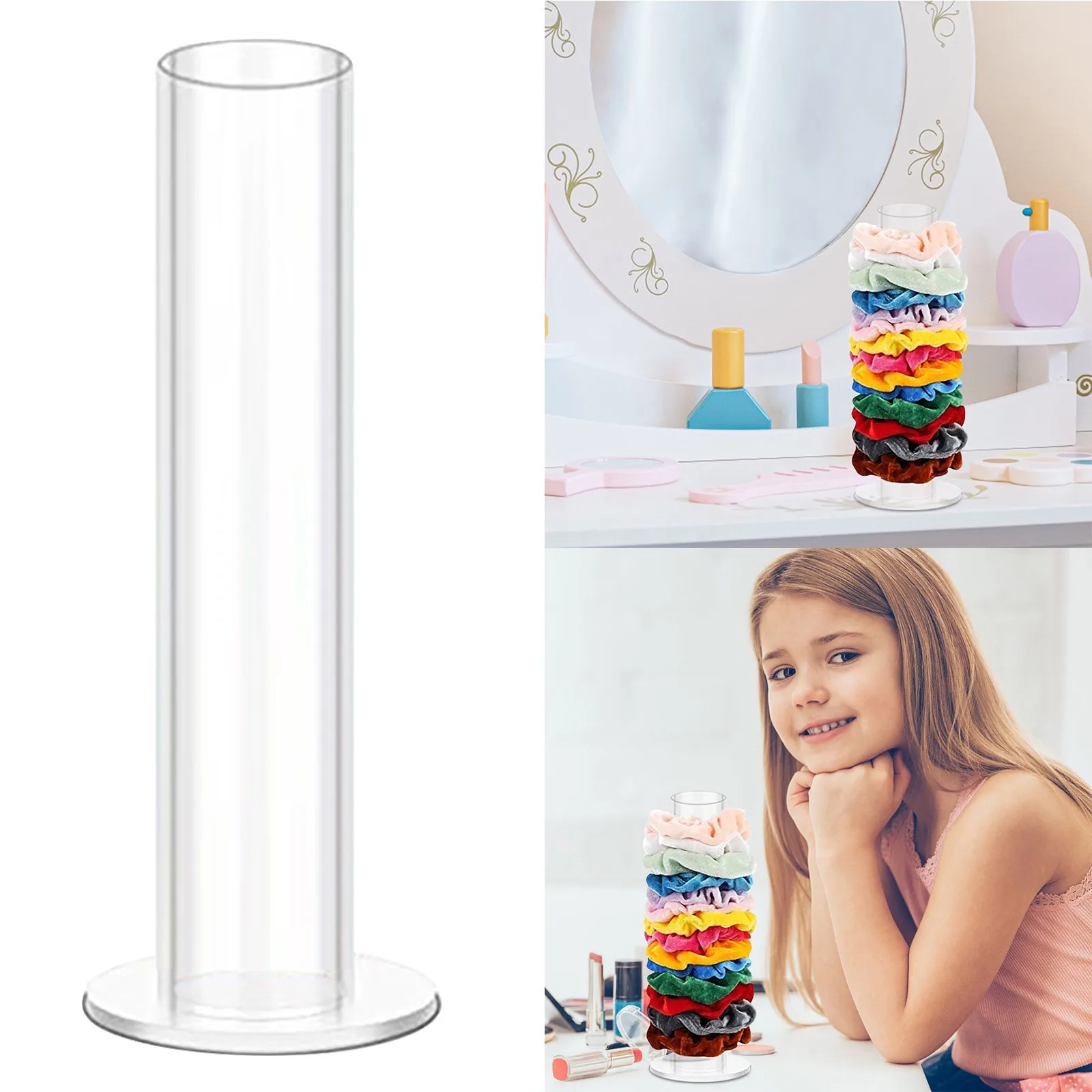 

Clip Holder Seat Bracelet Rope Display Stand Band Hair Head Hair Housekeeping & Organizers
