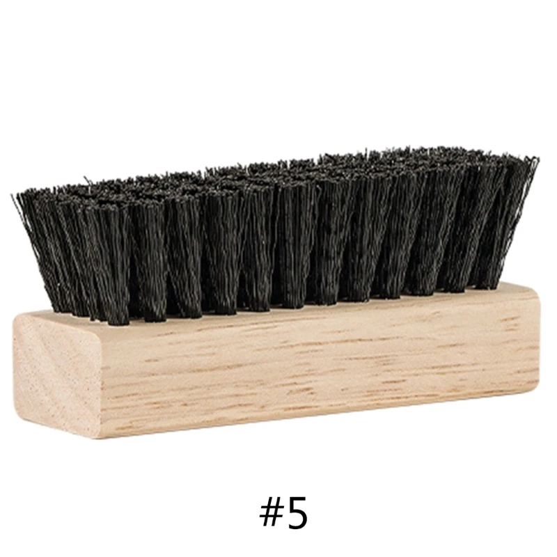 Soft Bristle Multifunctional Cleaning Brush Wooden Handle Shoe Cleaning Brush Laundry Brush Household Cleaning Tools 5