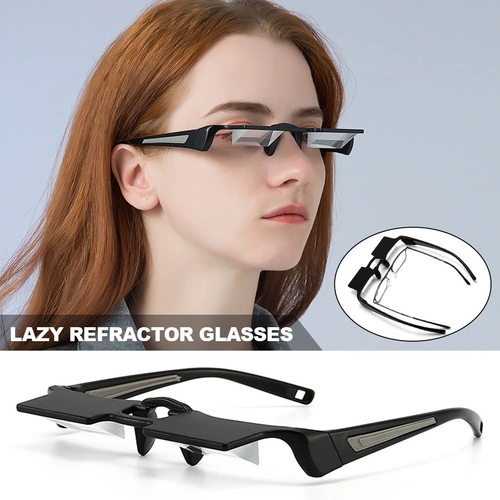 Upgraded PC Lazy Refractor Glasses Ultra-light Eye Protection Protective Glasses Anti-fatigue Reading Mirror Reading Glasses