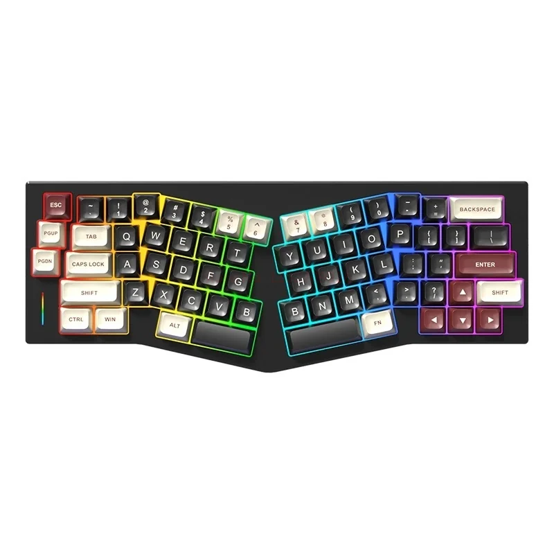 Weikav Record Wired Alice Mechanical Keyboard Aluminum Hot Plug 67 Key With  Rgb Light Customized Game