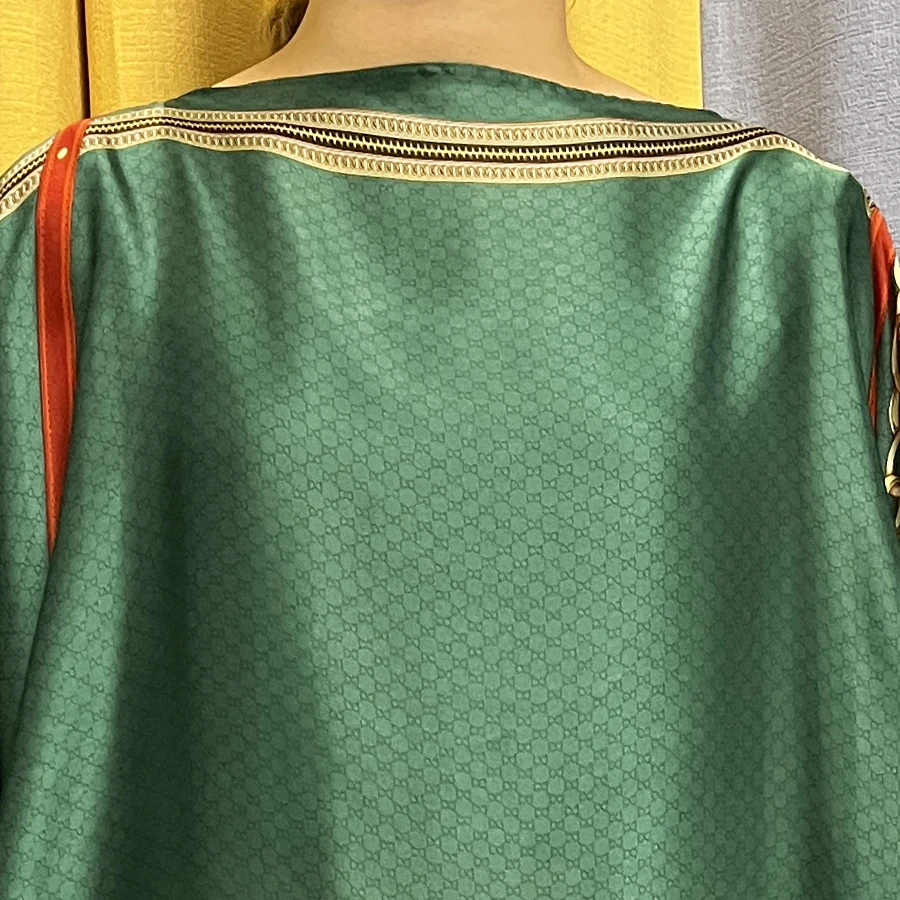 Abayas For Women 2023 Muslim New Summer New Silk Green Jalabiyat Ramadan Loose Femme Robe  African Dresses With Belt Turban