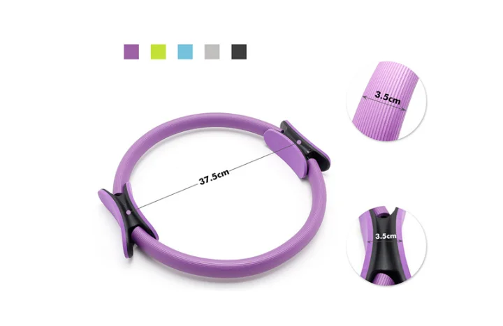 Pilates Ring With Double Handles For Fitness And Yoga Exercises_voghion.com