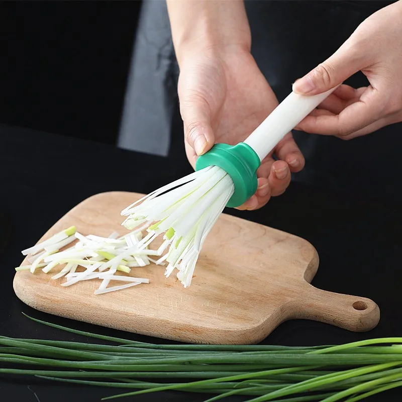 Stainless Steel Onion Slicer Shredder Green Pepper Vegetable Food Grater  Wire Drawing Cutter Kitchen Knives Cooking Utensils