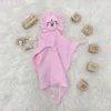 Name Personalized Embroidered Custom Baby Comforter Muslin Cotton Lion Sleeping Security Blanket Baby Shower Baby Birth Gift 4