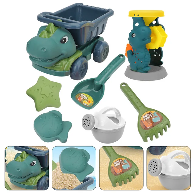 S Sand Beach Kidsset Digging Outdoor Dinosaur Castle Sandbox Summer Play Children Mold Playing For Gardening Baby 1