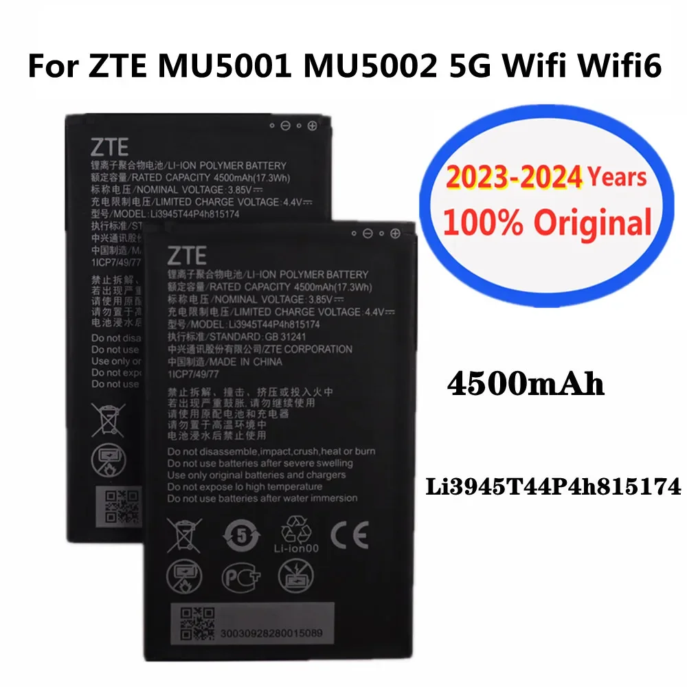 Batteria Originale Di Alta Qualità Per Zte Mu5001 Mu5002 5G Wifi Wifi6 Batteria Router Wireless Portatile Bateria