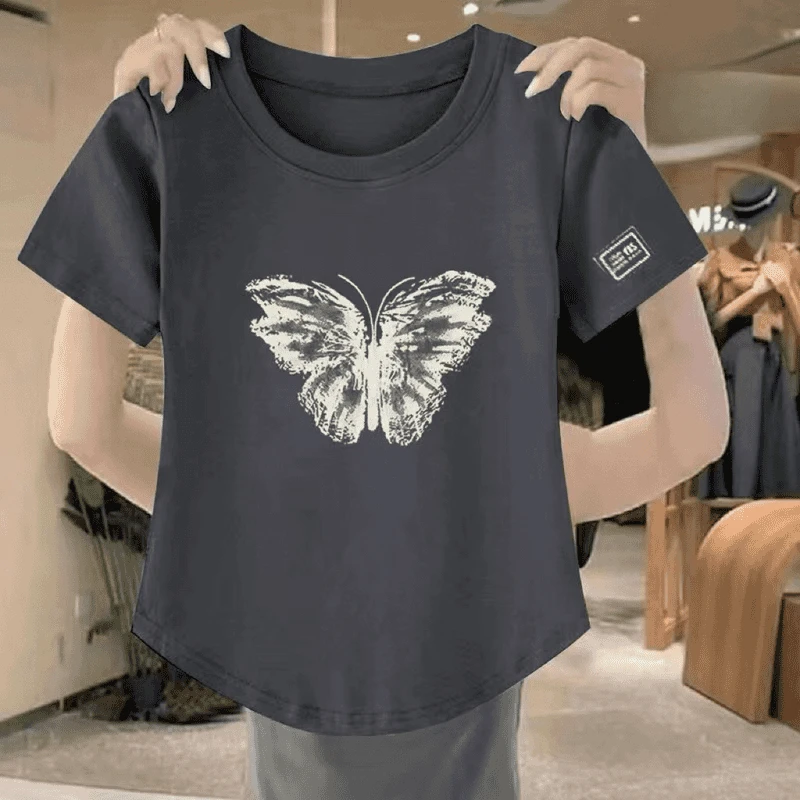 Right print gray [medium] butterfly