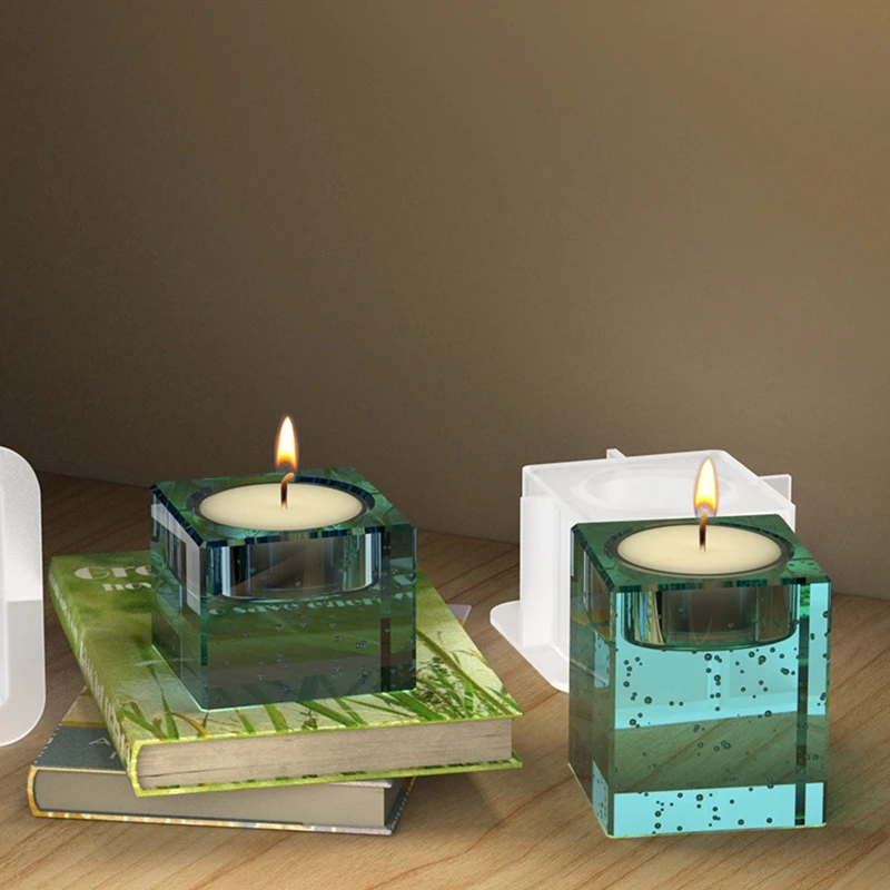 

Силиконовая форма для смолы, кристаллическая эпоксидная форма, подсвечник ручной работы, силиконовые формы, Прямая доставка