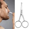 Facial Hair Scissors Rounded Pro Stainless Steel Mustache Nose Hair Beard Eyebrows Eyelashes Trimming Multifunctional Clippers 1