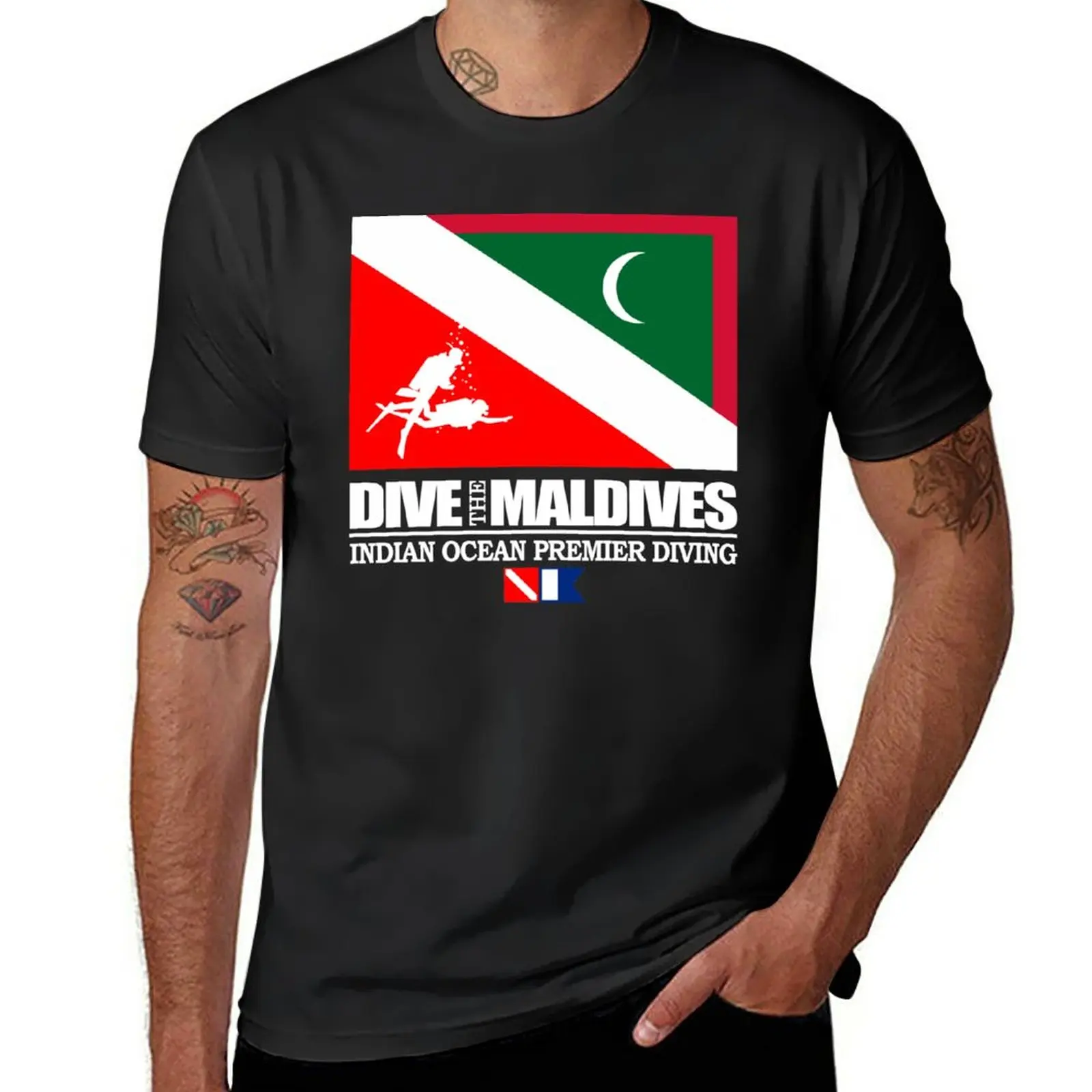 

New Dive the Maldives (DF) T-Shirt summer tops Blouse t shirt for men
