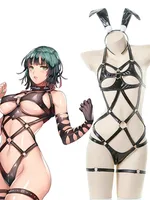 Leder Dessous Hot Sexy Frauen Unterwäsche Onlyfans Bühne Outfit Rollenspiele Erotische Cosplay Kostüme Club Party Exposed Bekleidung 2
