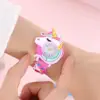 New Children's Love Unicorn Saturn Rainbow Meteor Student Silicone Cartoon Watch 4