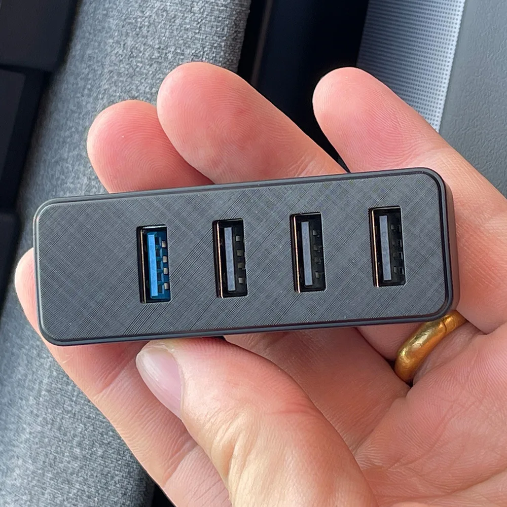 

USB Hub Expansion Dock for Tesla Model 3+ Highland 2024 Docking Station Fast Charging For Model3 New Car Accessories