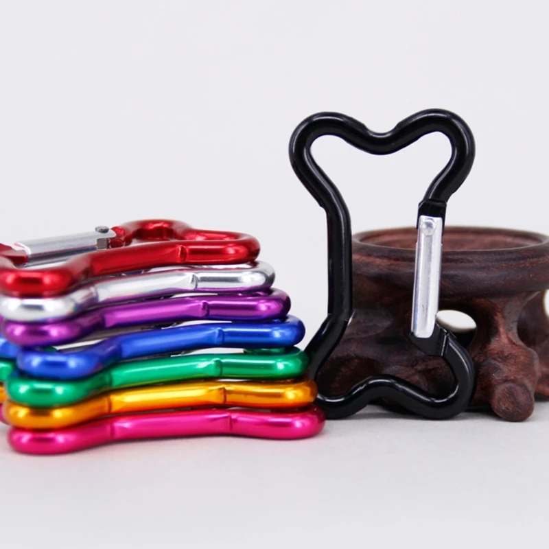 

5Pcs Bone Spring Clasps Aluminum Alloy Spring Hook Clip KeyRings