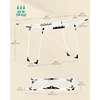 Clothes Drying Rack Foldable, Gullwing Laundry Drying Rack, Space-Saving, 22.2 x 68.1 x 38 Inches, Sock Clips, Metal Structure 6