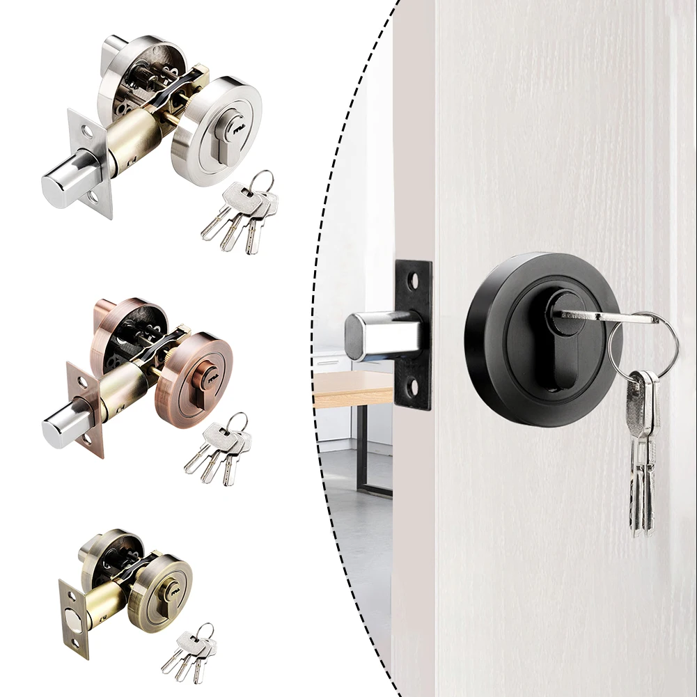 Invisible Door Lock With Key Door Handle Lock Double Sided