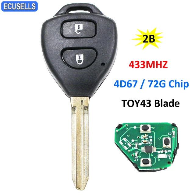 B41TA für Toyota Schlüssel G Chip 2BUT Auto Remote Key für Toyota Hilux  2009-2015 Toyota Yaris 2011-2014 Smart Auto Schlüssel 433Mhz - AliExpress