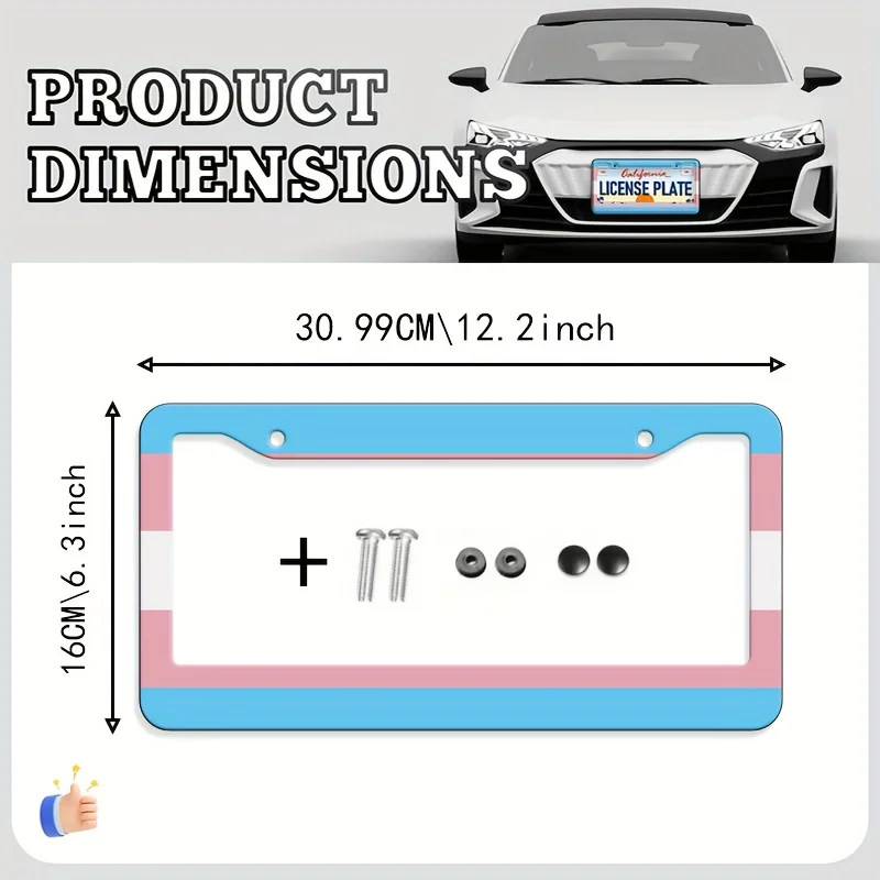 프라이드 정교하고 내구성 있는 자동차 번호판 프레임 |   방수 알루미늄, 청소가 용이함, 미국에 적합
