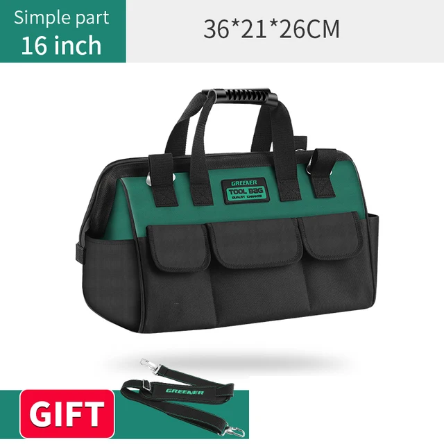 Greener Multi-Functional Electrician Tool Bag 1680D Oxford Cloth Multi-Pocket Waterproof Anti-Fall Storage Multi Hand Tools tool tote bag Tool Storage Items