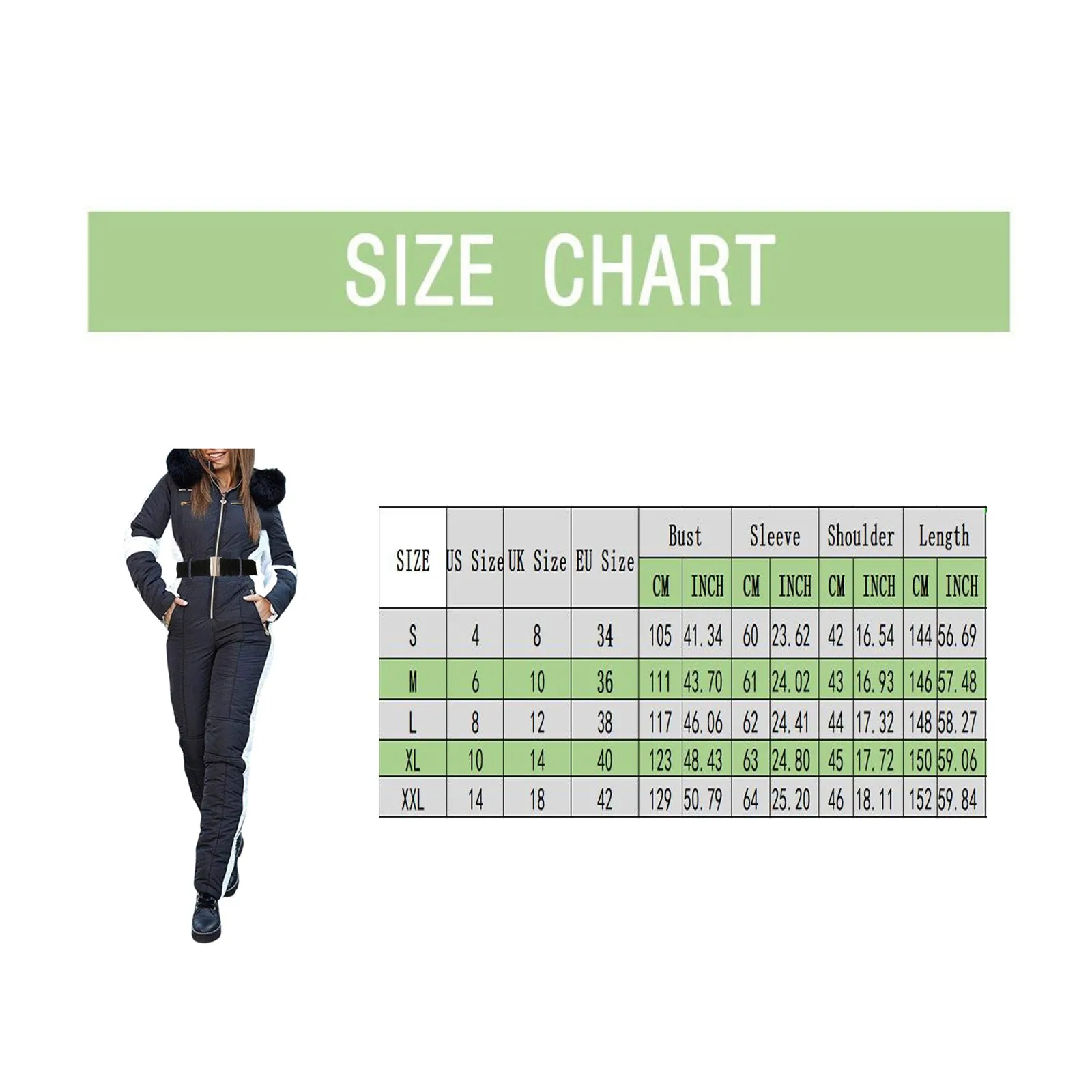 Women One Piece Ski Jumpsuit With Fur Collar Outdoor Sports Zipper Overalls Cotton Bodysuitski Suit Winter Hooded Parka Jumpsuit 6
