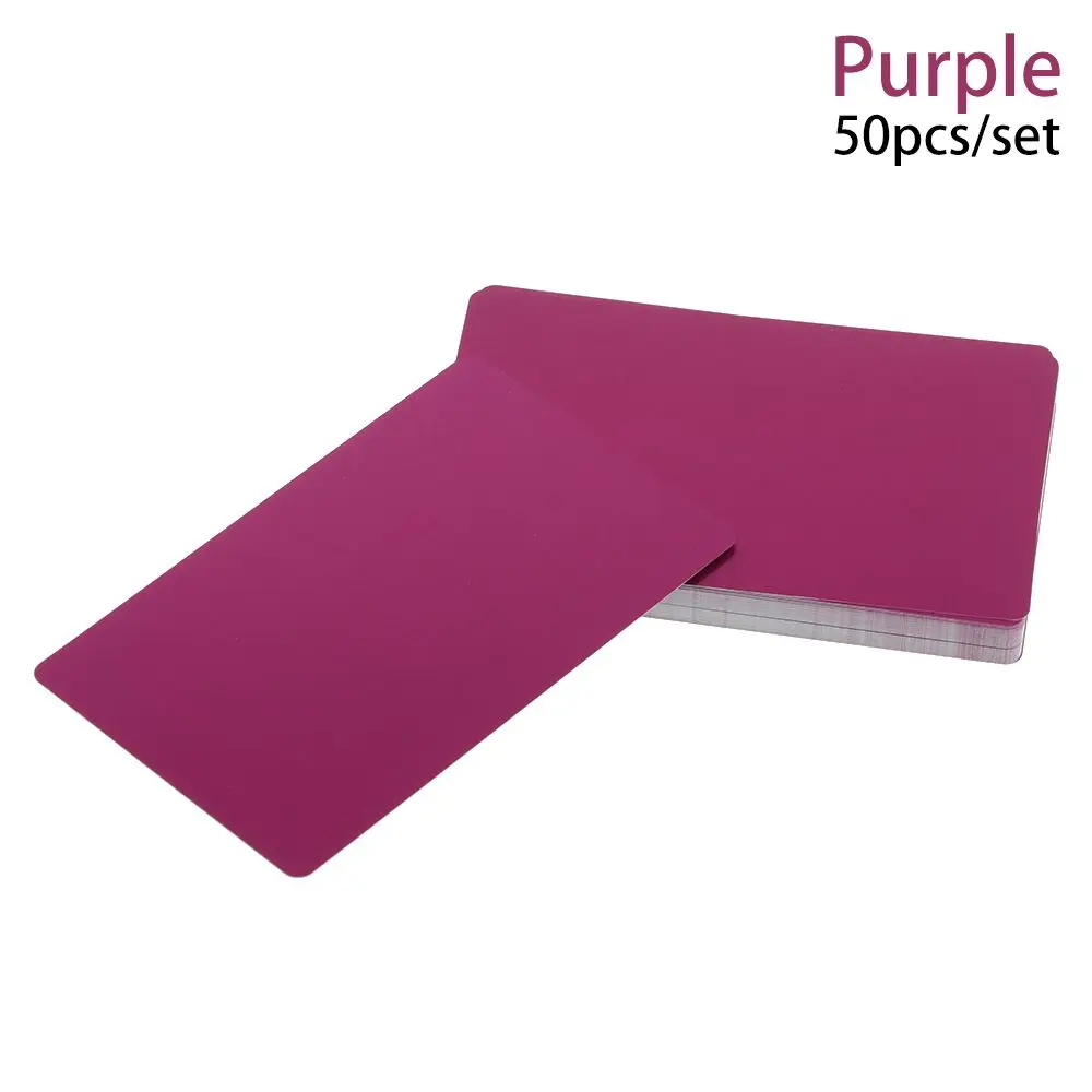 50 Stück Metall Visitenkarten Blanko - Aluminium, Lasergravierbar