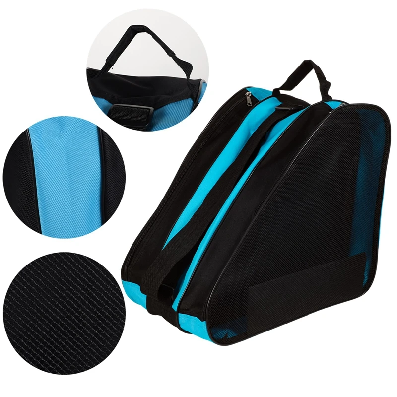Roller Skates Bag Portable Large Capacity Breathable Kids Inline Skates Storage