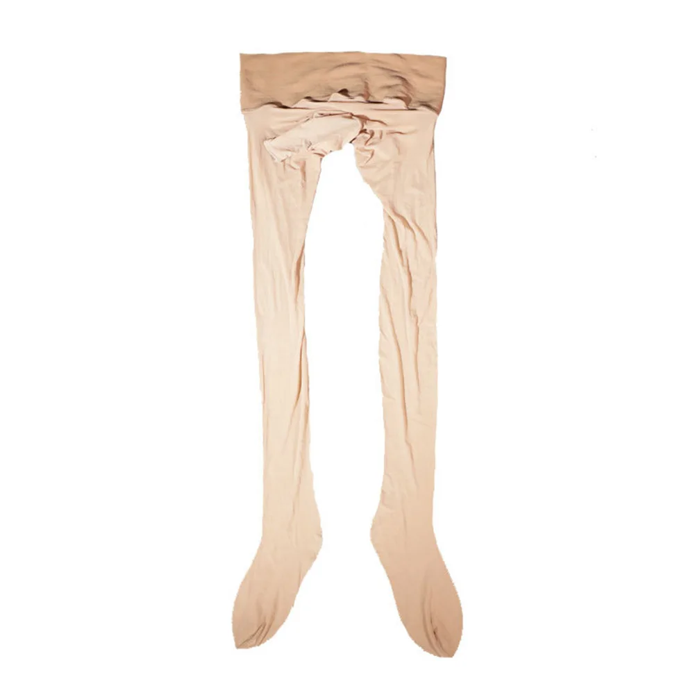 Large Size Men Sexy See-Through Pantyhose Ultra-thin Stockings Tights Underwear Sissy Elastic Waist Gay Man Erotic Underwear