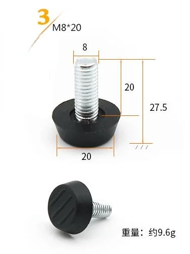 Adjustable Furniture Leg Leveling Pads - 8-Pack Anti-Skid Floor Protectors with Mute Damping
