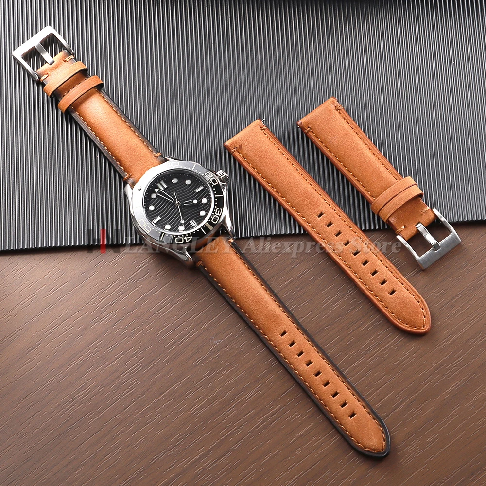 Luxurious Genuine Leather Watch Band – Premium Cowhide Strap