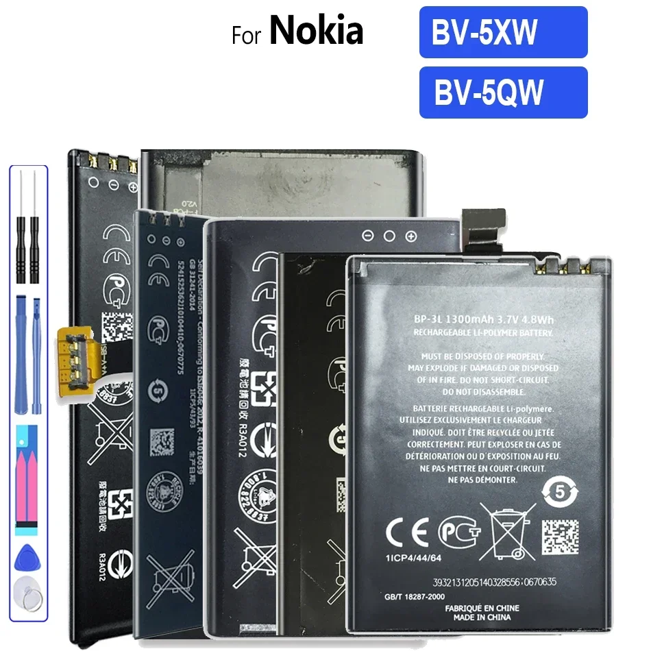 Batteria Del Telefono Bv-5Xw Bv-5Qw Per Nokia Lumia 1020 Eos Zoom Lumia1020 930 Bateria