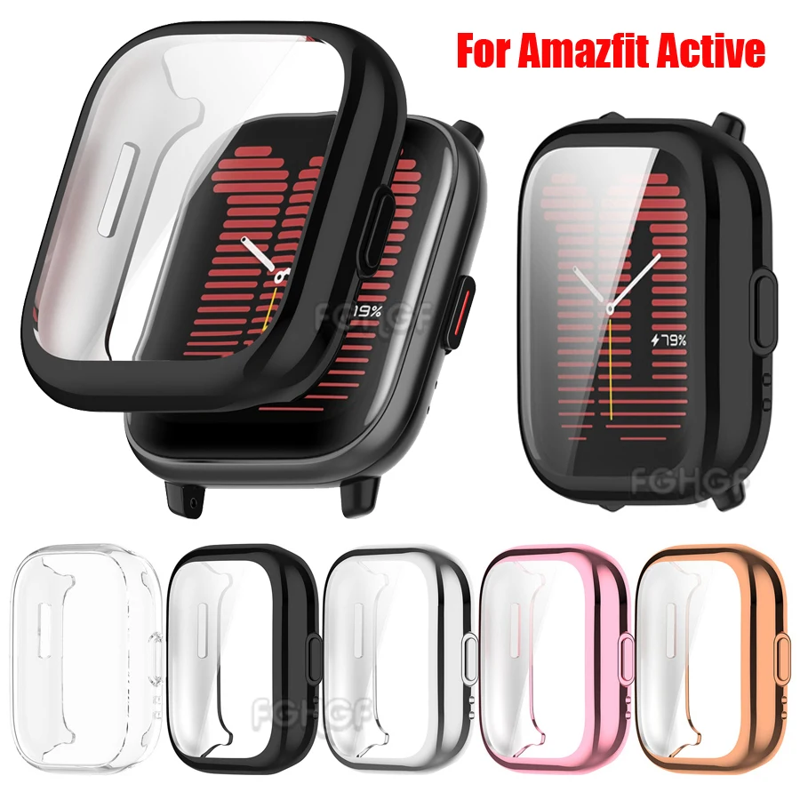 

Защитный чехол из ТПУ для Amazfit Active чехол, бампер с полным покрытием, Защита экрана для Huami Amazfit Active, аксессуары для умных часов