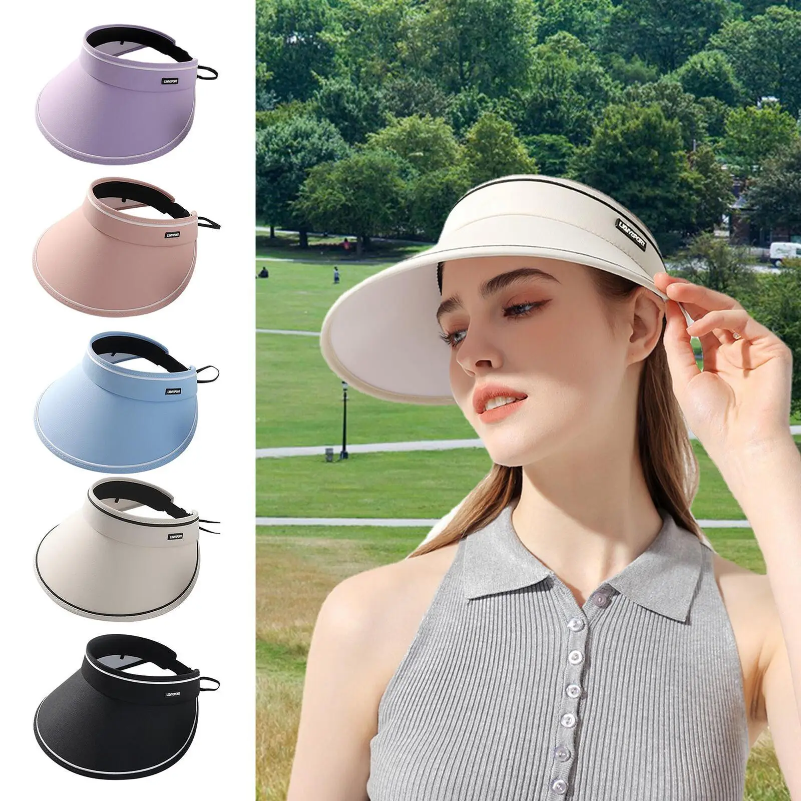 2023 New Summer Breathable Sun Hats for Women Adjustable UV Protection  Visor Outdoor Sports Fashion Sunscreen Cap - AliExpress