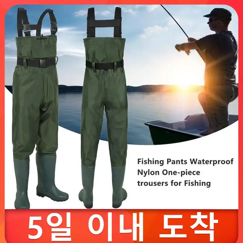 Fishing Waders Wading Pants Fishing Waders Pants Portable Chest Waterproof  Overalls Boots Clothes Nylon One-piece Trousers - AliExpress