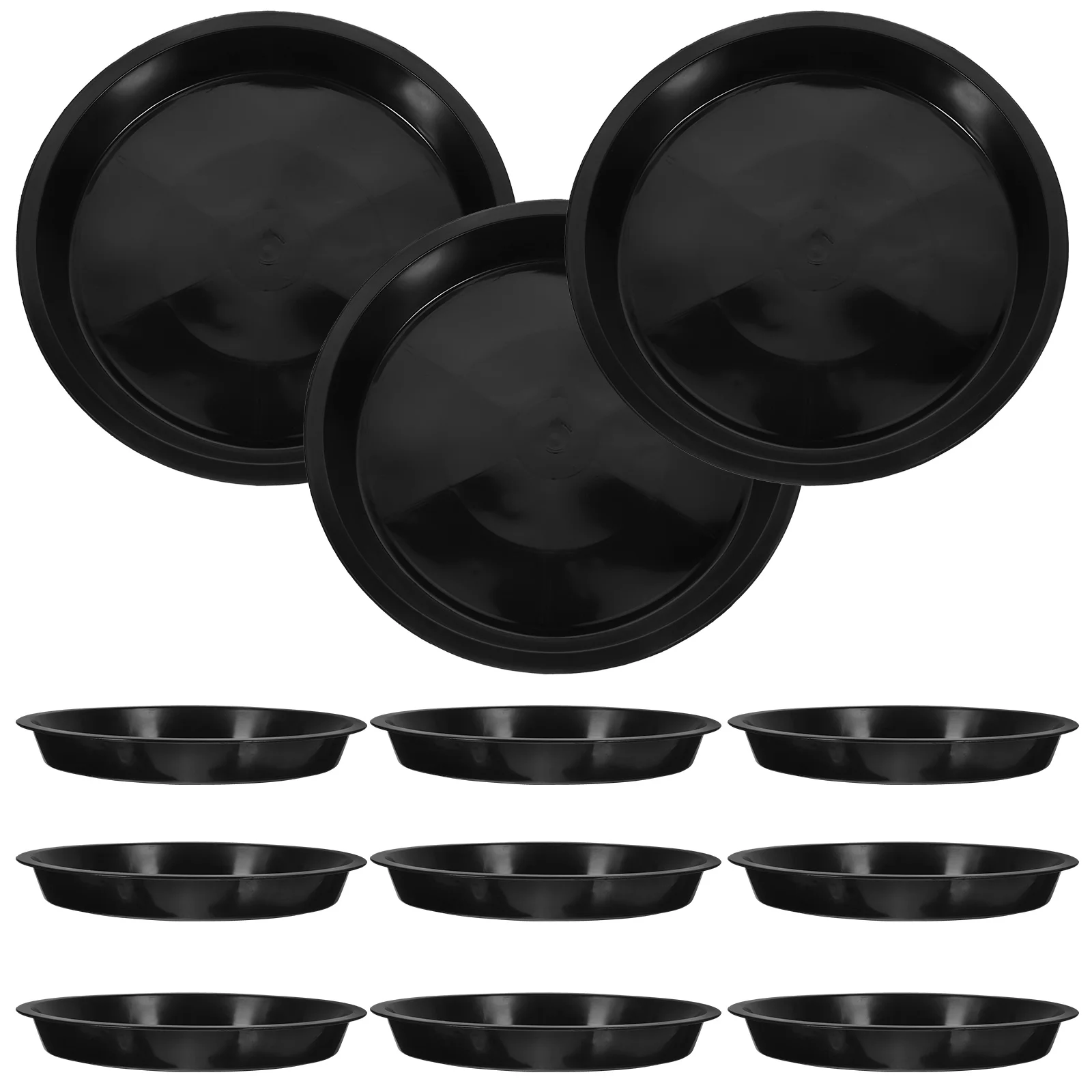 

25 Pcs Flower Pot Tray Pallet Round Planter Saucers Trays Pots Chassis Plastic Shaped Drip Drainage