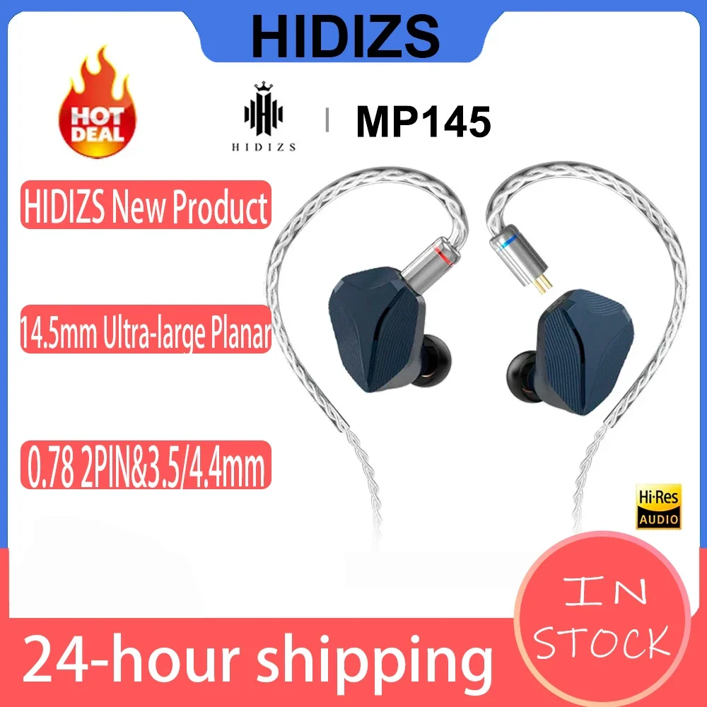 

Hidizs MP145 14,5 мм ультра-большой плоский магнитный HiFi IEMs вкладыши Проводные мониторы Наушники Hi-Res аудио Музыка 0,78 мм 2 Pin