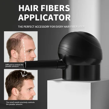 Applicatore di fibre per la costruzione dei capelli Strumento completo per la ricrescita delle fibre istantaneamente Spray per la tenuta della fibra Polvere ispessente Prodotto per la perdita dei capelli