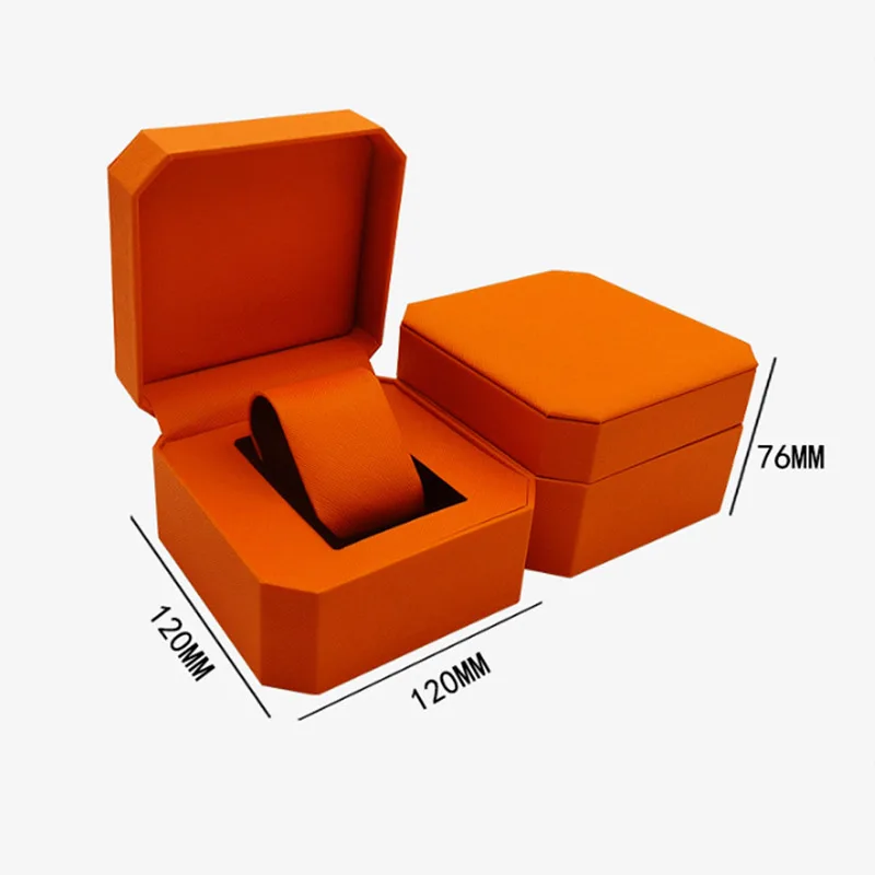 Vintage Watch Case PU Leather Watch Storage Box Stylish Container Jewelry Collection Display Box Outdoor Travel