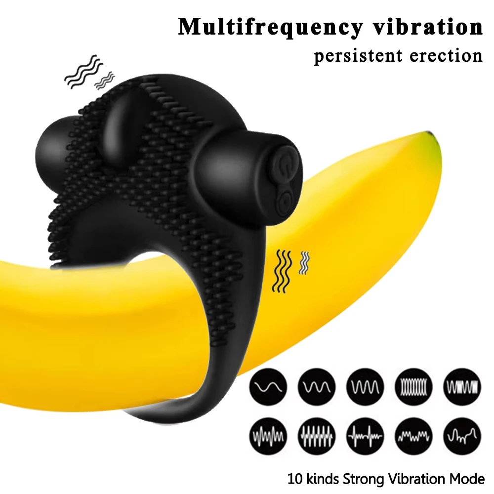 Silicone Rechargeable Vibrator Ring for Couples