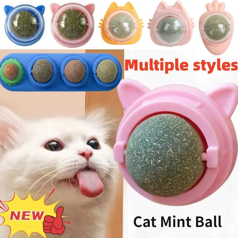 Catnip Wall Ball Cat Toys Pet Toys for Cats Clean Mouth Promote