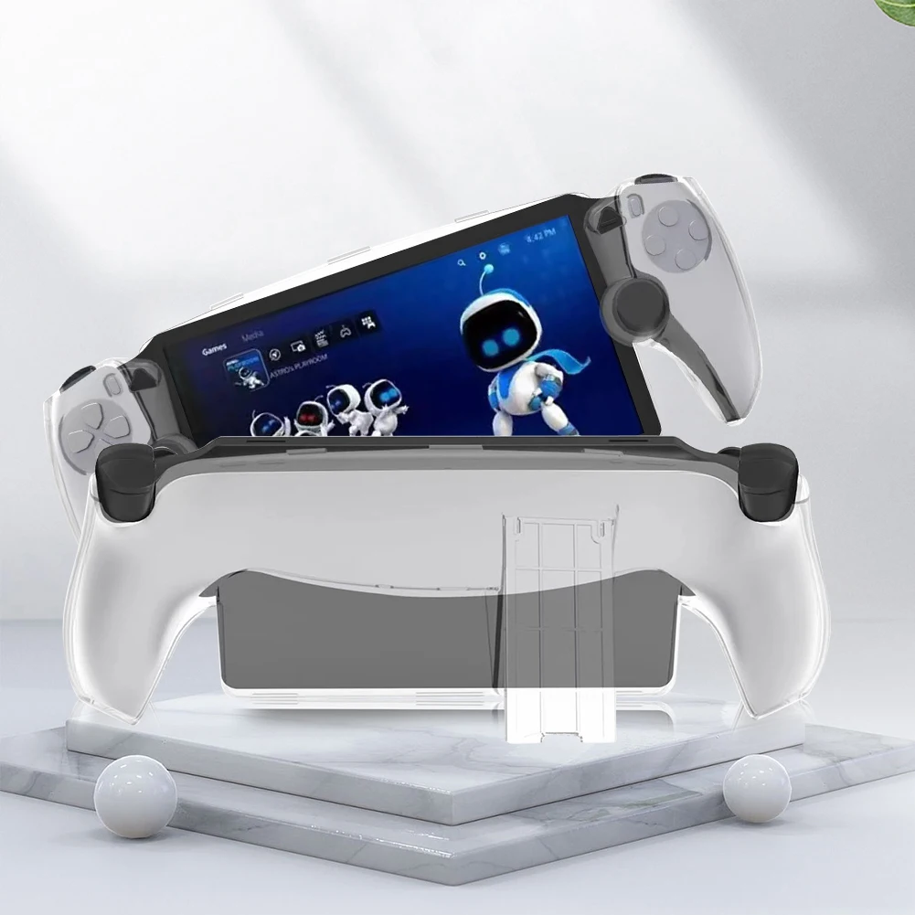 PC 케이스 떨어짐 방지 핸드헬드 게임 콘솔 커버, 스탠드 게임 콘솔 컨트롤러 슬리브, 플레이스테이션 포털, PS5 포털