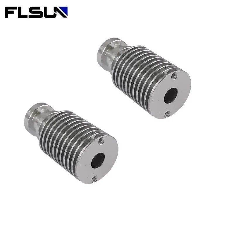 2PCS FLSUN Super Racer 3d Printer Accessories For SR Q5 V6 Heat Dissipation Pipe Suit Original High Quality Parts Wholesale flsun super racer efforter 3d printer accessories sr effector 24v heating tube temperature sensor extrusion head parts wholesale