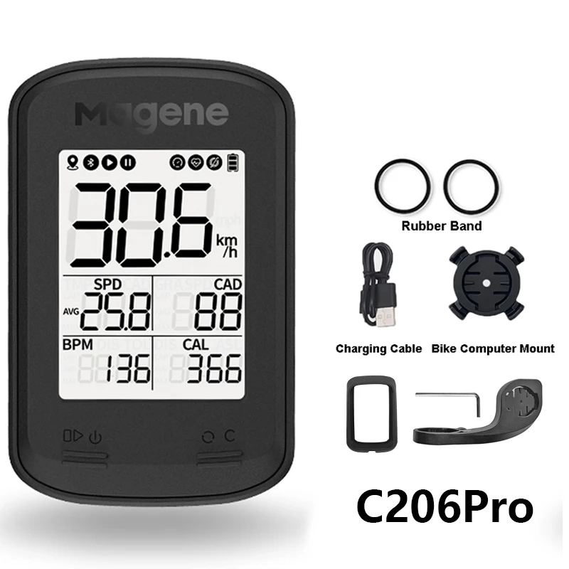 Magene C206 C206 Pro Bicycle Computer Wireless GPS Speedometer Cadence Sensor Waterproof Road