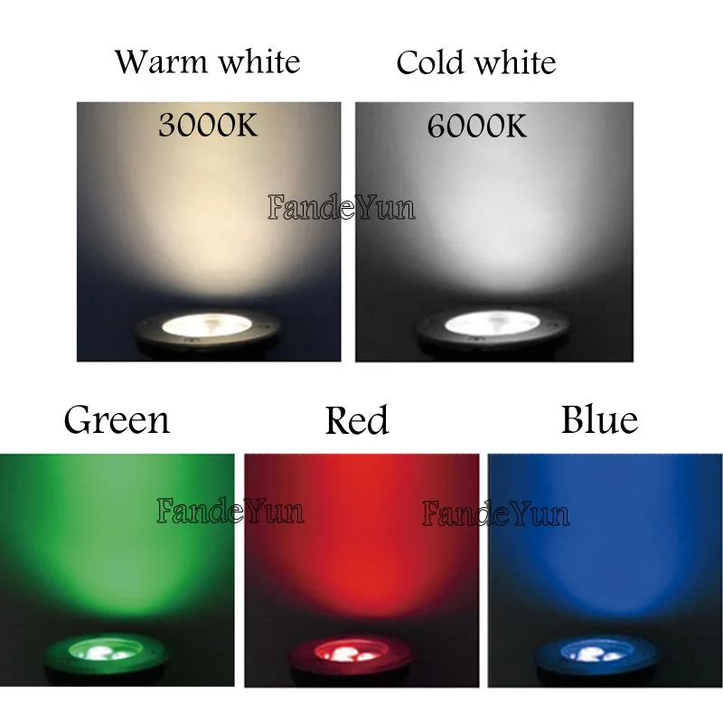 Waterproof Led Light Garden Underground 3W 6W 10W 14W 18W Outdoor Buried Garden Path Spot Recessed Inground Lighting 220V DC12V Led Underground Light