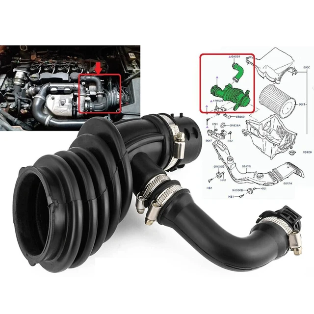 Tubo Aspirazione Filtro Aria Per Ford Focus/C30/S40/V50 - Ricambio 1336611, 3M519A673MG, 30680774 - Foto 7