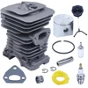 40mm Cylinder Piston Kit For Husqvarna 136 137 141 142 Chainsaw Repalce 530069941 Fuel Cap Filter Line Needle Bearing 3