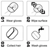 Pet Electrostatic Hair Removal Gloves Dog Cat Hair Removal Brush Gloves Hair Adhesive Gloves Carpet Clothing Hair Cleaning Brush 6