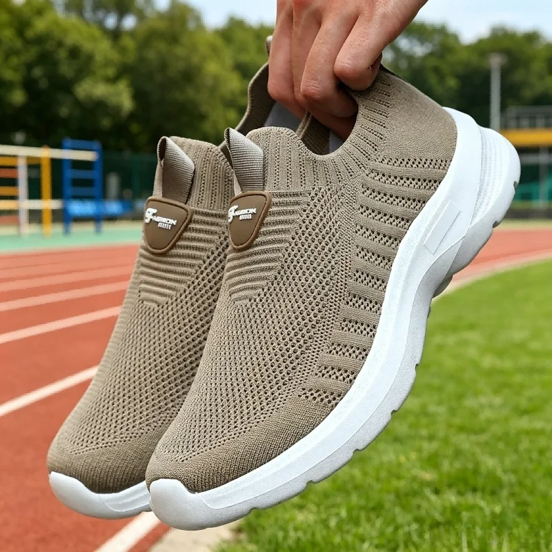 Men's Minimalist Lightweight Slip-On Sneakers - Casual Designer Walking Shoes
