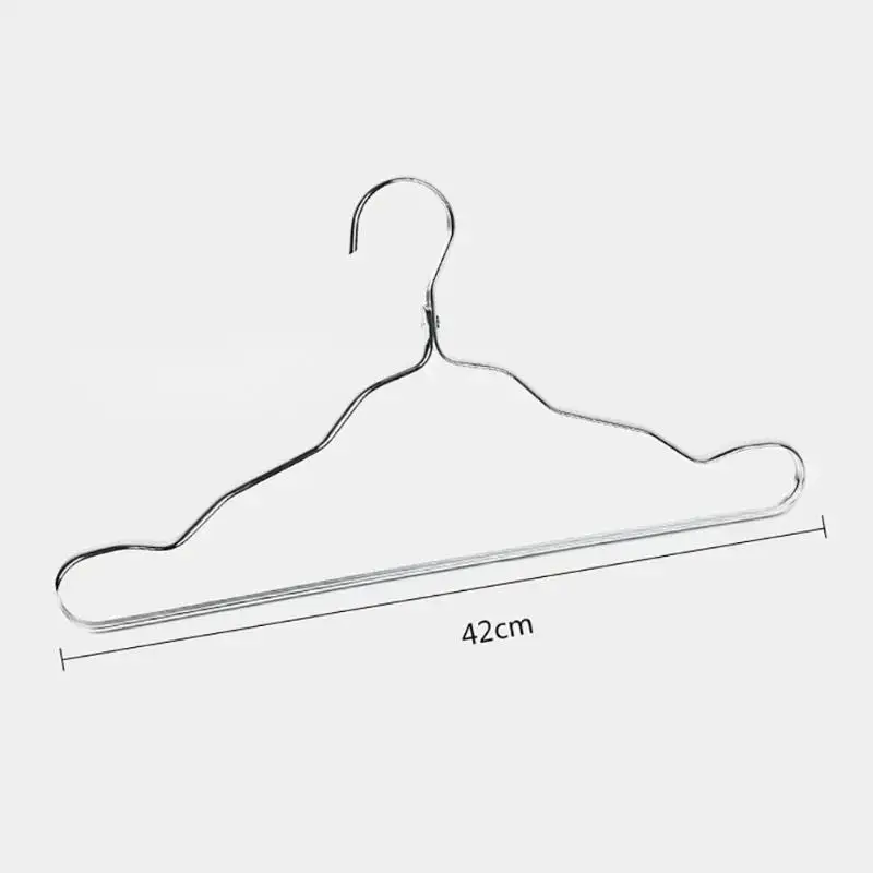 5 PCS/Set Aluminum Alloy Clothes Hanger Adult Clothes Hanger Sliding Seamless Metal Clothes Hanger Wardrobe Storage Rack