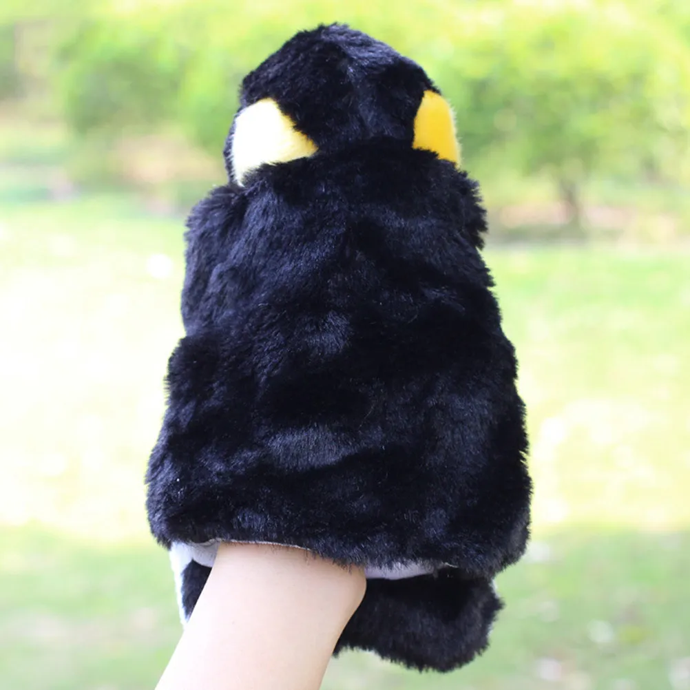1Pcs 소프트 터치 펭귄 손 인형 요정 연극 어린이집 일요일 학교 활동에 이상적 미세 운동 능력 개발